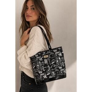 Lulu Guinness Tote Bag London Landmarks Twee Comic Artistic Designer Travel